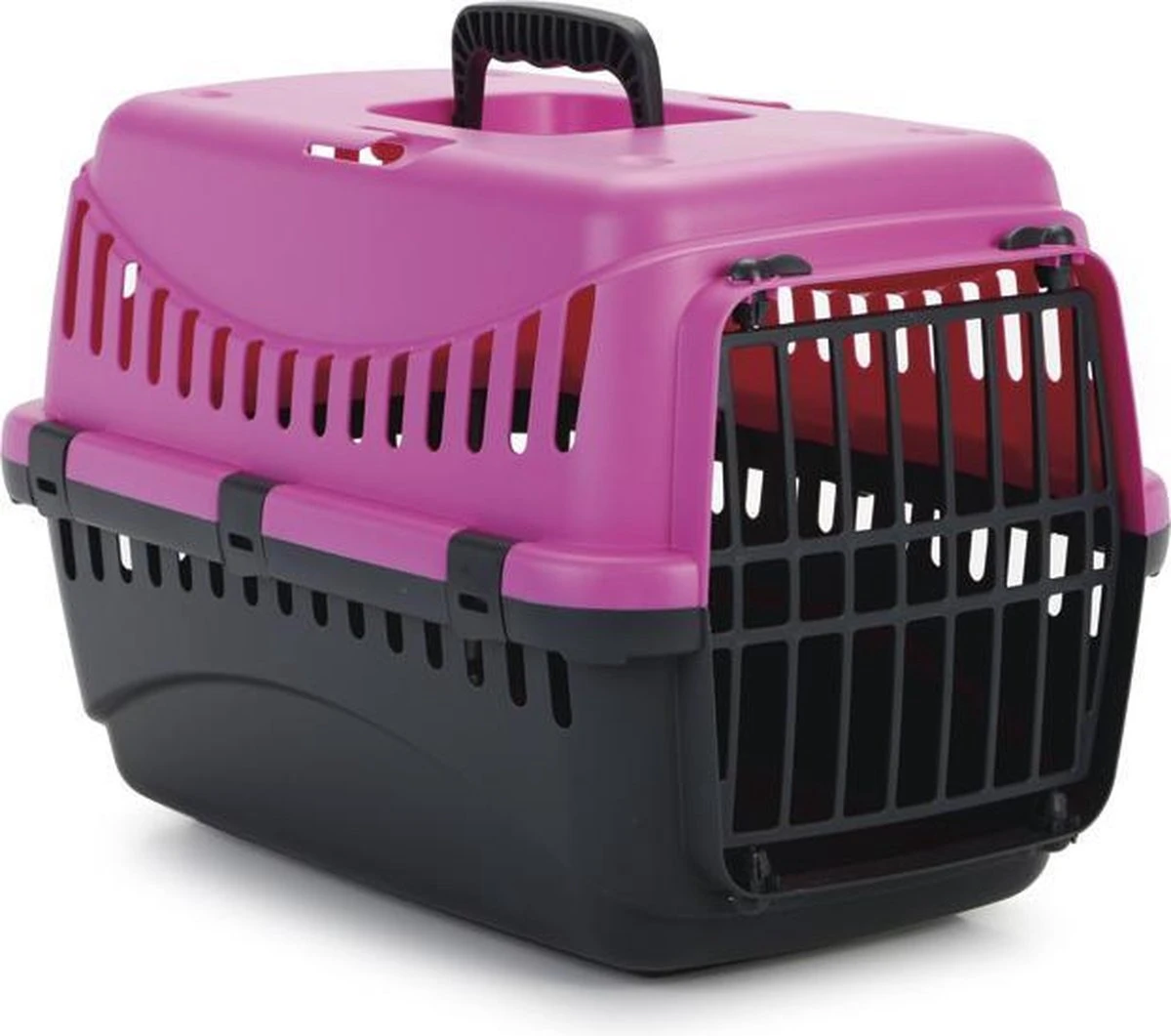 Beeztees Gypsy - Reismand - Roze/Antraciet - 45x26x29 Cm 1 Beeztees Gypsy - Reismand - Roze/Antraciet - 45x26x29 Cm