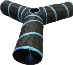 Adori Katten Tunnel 3 Gangen - Kattenspeelgoed - Ø25x50 Cm Zwart -Merkloos Winkel 1200x1071 1