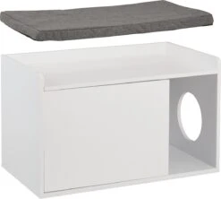 Relaxdays Kattenbak Ombouw - Met Zitkussen - Kattenhuis Wit - Kattenmeubel - Kattenkast 14 Relaxdays Kattenbak Ombouw - Met Zitkussen - Kattenhuis Wit - Kattenmeubel - Kattenkast -Merkloos Winkel 1200x1080 3