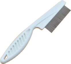 By Qubix Vlooienkam Voor Zowel Katten Als Honden 14CM - Wit