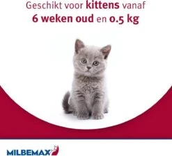 Elanco Milbemax Kitten & Kat - Anti Wormenmiddel - 2 Tab 0.5 Tot 2 Kg -Merkloos Winkel 1200x1095 4