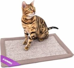 Petrebels Mastermat 60 Katten Krabmat - Cappuccino - 60 X 40 Cm - Zeer Sterk -Merkloos Winkel 1200x1099