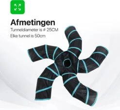 Tavaro Kattentunnel 5 Gangen - Met Speelbal - Kattenspeelgoed - Zwart / Blauw -Merkloos Winkel 1200x1102 4