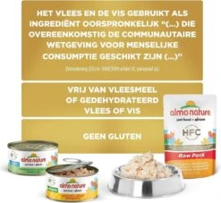 Almo Nature Natvoer Voor Katten - HFC Natural - 24 X 70g - Kip En Tonijn - 24 X 70 Gram -Merkloos Winkel 1200x1105