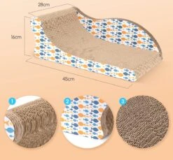 Nobleza 46AL4 - Krabplank - Katten Krabspeelgoed Sofa Krabkarton - 45x28x16CM -Merkloos Winkel 1200x1112 5