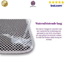 Professionele Kattenbakmat + Cadeau – Schoonloopmat Kattenbak – Katten Grit Opvanger – Dubbele Waterdichte Laag – Uitloopmat Kattenbak – Kattenverzorging – Kattenbak Accessoires - Gritmat – Kat Benodigdheden -Merkloos Winkel 1200x1115 3