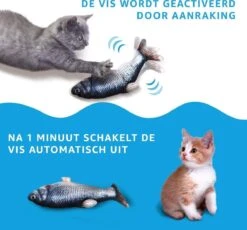 TwinQ Dansende Vis - Bewegende Vis Met Kattenkruid - Kattenspeeltjes - USB Oplaadbaar - Speelgoed Voor Katten - Incl. Kattenlampje -Merkloos Winkel 1200x1116 8