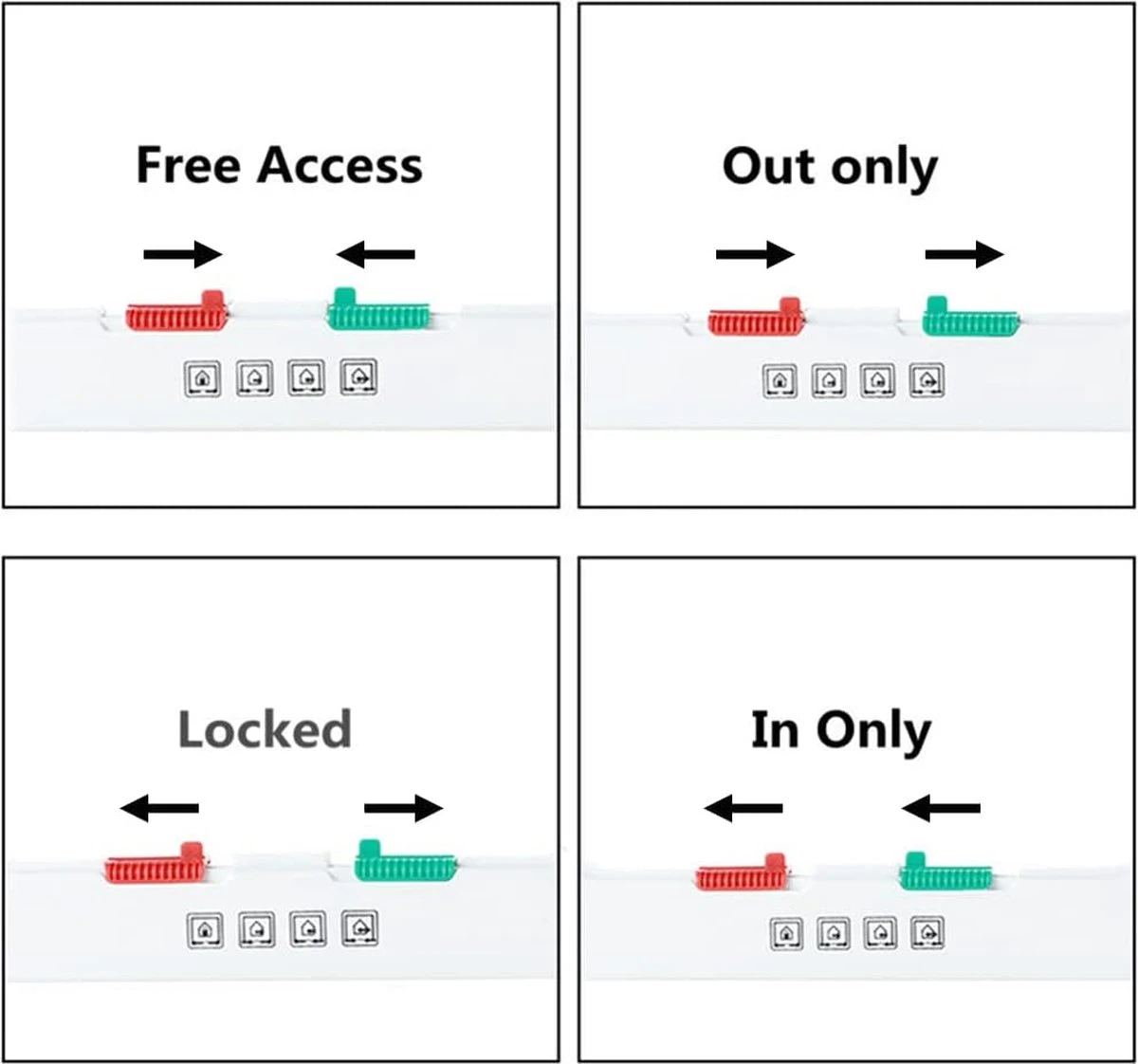 DOWO® - Kattenklep - Kattenluik - Kattenluikje - 4-weg Magneetsluiting Huisdierklep, Eenvoudige Installatie Kattendeur Huisdierendeur Aan De Muur, Houten Deur, Upvc Binnendeur, Baksteenwanden, Houten Deuren (M - Buitenmaat 19 X20 Cm) 7 DOWO® - Kattenklep - Kattenluik - Kattenluikje - 4-weg Magneetsluiting Huisdierklep, Eenvoudige Installatie Kattendeur Huisdierendeur Aan De Muur, Houten Deur, Upvc Binnendeur, Baksteenwanden, Houten Deuren (M - Buitenmaat 19 X20 Cm) - Afbeelding 7