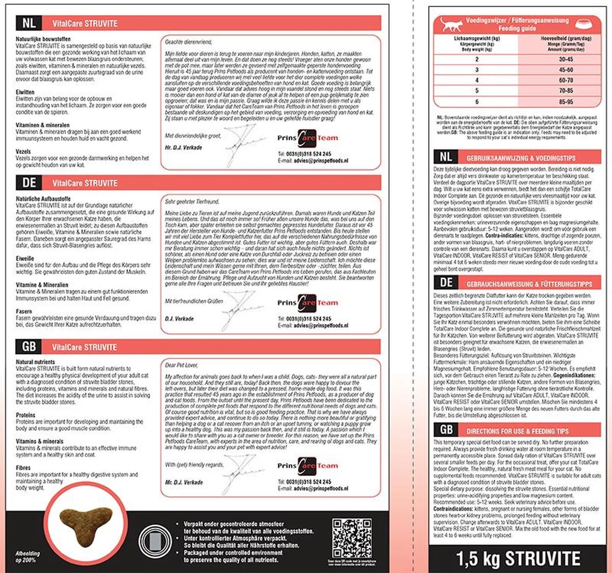 Prins VitalCare Struvite 5 Kg - Kat 7 Prins VitalCare Struvite 5 Kg - Kat - Afbeelding 7