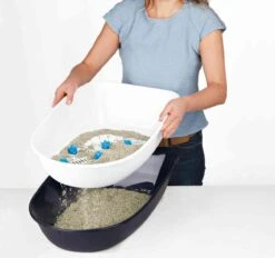 Trixie Berto Kattenbak Open Met Scheidingssyteem Donkergrijs/Blauw - 59X39X22 CM -Merkloos Winkel 1200x1128 5