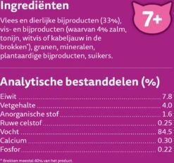 Whiskas 7+ Natvoer - Vis - Selectie In Gelei - Maaltijdzakjes 48 X 85 G -Merkloos Winkel 1200x1129 1