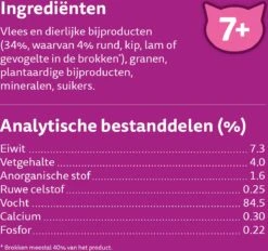 Whiskas 7+ Natvoer - Classic - Selectie In Saus - Maaltijdzakjes 48 X 85 G -Merkloos Winkel 1200x1129 2