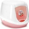 Beeztees Duchesse Kittenbak - Kattenbak - Roze/Wit - 44x35x32 Cm