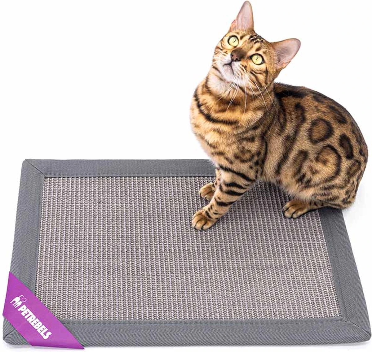 Petrebels Mastermat 60 Katten Krabmat - Grijs - 60 X 40 Cm - Zeer Sterk 7 Petrebels Mastermat 60 Katten Krabmat - Grijs - 60 X 40 Cm - Zeer Sterk - Afbeelding 7