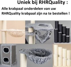 Krabpaal Plafondhoog Voor Grote Katten Maine Coon Tower Blackline Donkergrijs Antraciet Van RHRQuality -Merkloos Winkel 1200x1144 6