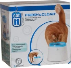 Catit Fresh And Clear - Drinkfontein Kat - Blauw /Wit - 2 L -Merkloos Winkel 1200x1145 2