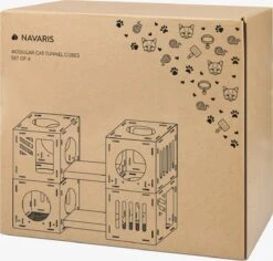 Navaris Modulaire Golfkartonnen Huisdieren Speelblokken - Golfkarton Speelhuis Met 4 Blokken En 2 Bruggen - Voor Kleine Katten, Kittens En Konijnen 12 Navaris Modulaire Golfkartonnen Huisdieren Speelblokken - Golfkarton Speelhuis Met 4 Blokken En 2 Bruggen - Voor Kleine Katten, Kittens En Konijnen -Merkloos Winkel 1200x1145 7