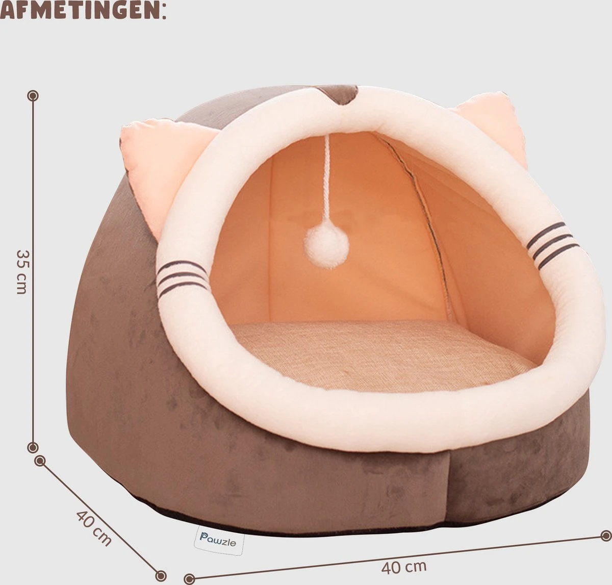 Kattenmand - Kattenhuis - Kattenbed - Kattenhangmat - Poezenmand - Kattenkussen - 40 Cm 5 Kattenmand - Kattenhuis - Kattenbed - Kattenhangmat - Poezenmand - Kattenkussen - 40 Cm - Afbeelding 5