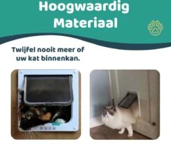 Mmoods Kattenluik – Zwarte Kattentunnel Maat L – Weersbestendig Dankzij Borstel – 4 Vergrendelingsstanden – Geschikt Voor Binnen En Buiten -Merkloos Winkel 1200x1150 4
