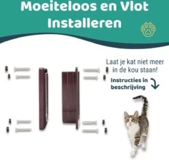 Mmoods Kattenluik – Zwarte Kattentunnel Maat L – Weersbestendig Dankzij Borstel – 4 Vergrendelingsstanden – Geschikt Voor Binnen En Buiten -Merkloos Winkel 1200x1153 9