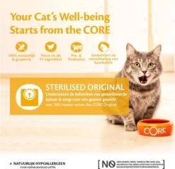 Wellness Core Grain Free Cat Sterilised Kip & Kalkoen - Kattenvoer - 1.75 Kg -Merkloos Winkel 1200x1160