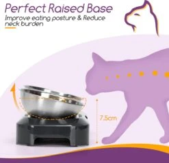 Nobleza Katten Voerbakjes - Ergonomische Dubbele Voerbak - Anti Braak Voerbak Voor Katten - Zwart - Dubbel - RVS 18 Nobleza Katten Voerbakjes - Ergonomische Dubbele Voerbak - Anti Braak Voerbak Voor Katten - Zwart - Dubbel - RVS -Merkloos Winkel 1200x1161 7