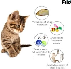 Filo Kattenspeelgoed Set 30 Stuks - Kattenspeeltje Kattentunnel - Kattenhengel - Kattenveertjes - Vis Met Kattenkruid - Kattenspeeltjes Intelligentie Kitten - Interactief Speelgoed Katten - Poezen Speeltjes -Merkloos Winkel 1200x1167 6