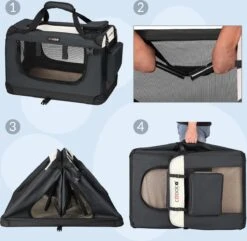 Cadoca Honden & Katten Reismand XL - 81x56x58cm - Antraciet -Merkloos Winkel 1200x1169 2