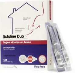 Flea Free Ectoline Duo Kat - Tegen Vlooien En Teken - 2 Pipetten -Merkloos Winkel 1200x1169