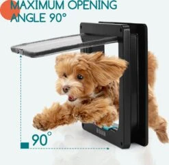 Nobleza Kattenluik Met Tunnel - 4 Vergrendelingsstanden - Weerbestendig - Binnen En Buiten - 28.5 X 25 Cm - Maat XL - Zwart 15 Nobleza Kattenluik Met Tunnel - 4 Vergrendelingsstanden - Weerbestendig - Binnen En Buiten - 28.5 X 25 Cm - Maat XL - Zwart -Merkloos Winkel 1200x1173 4