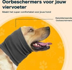 Merkloos Oorbeschermer Voor Honden - Comfortabel - Rustgevend - Zacht - Stijlvol