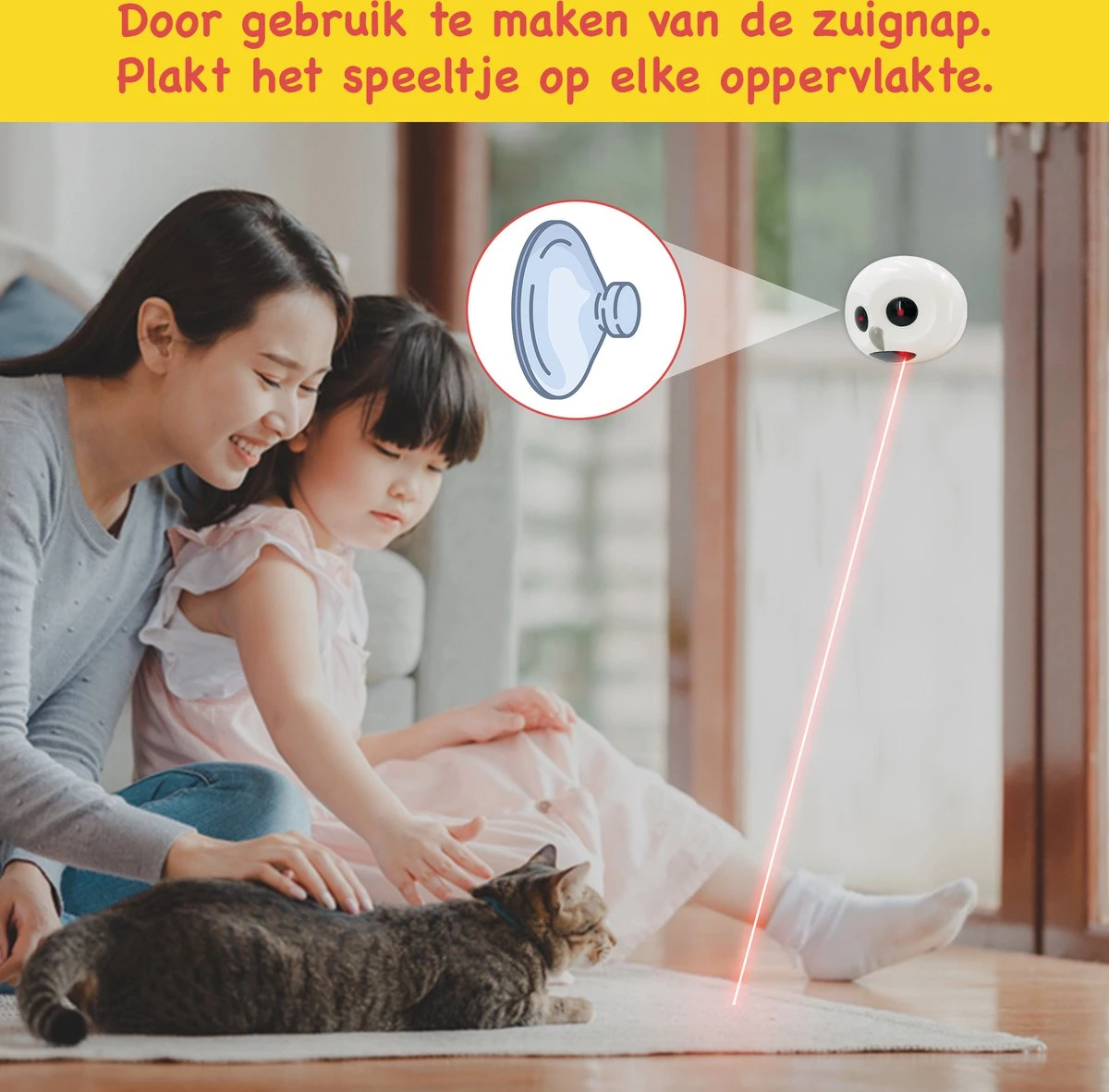Kattenspeeltjes - Kattenspeelgoed Intelligentie - Laser - Kattenspeelgoed Elektrisch - Kattenspeelgoed Interactief 2 Kattenspeeltjes - Kattenspeelgoed Intelligentie - Laser - Kattenspeelgoed Elektrisch - Kattenspeelgoed Interactief - Afbeelding 2