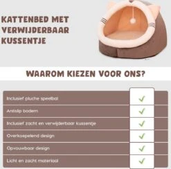 Kattenmand - Kattenhuis - Kattenbed - Kattenhangmat - Poezenmand - Kattenkussen - 40 Cm 17 Kattenmand - Kattenhuis - Kattenbed - Kattenhangmat - Poezenmand - Kattenkussen - 40 Cm -Merkloos Winkel 1200x1185 4