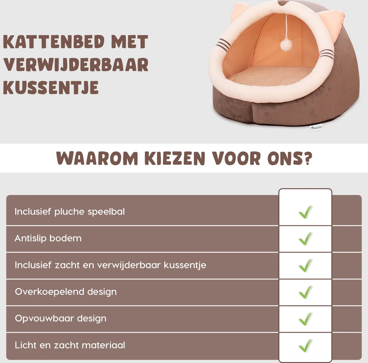 Kattenmand - Kattenhuis - Kattenbed - Kattenhangmat - Poezenmand - Kattenkussen - 40 Cm 8 Kattenmand - Kattenhuis - Kattenbed - Kattenhangmat - Poezenmand - Kattenkussen - 40 Cm - Afbeelding 8