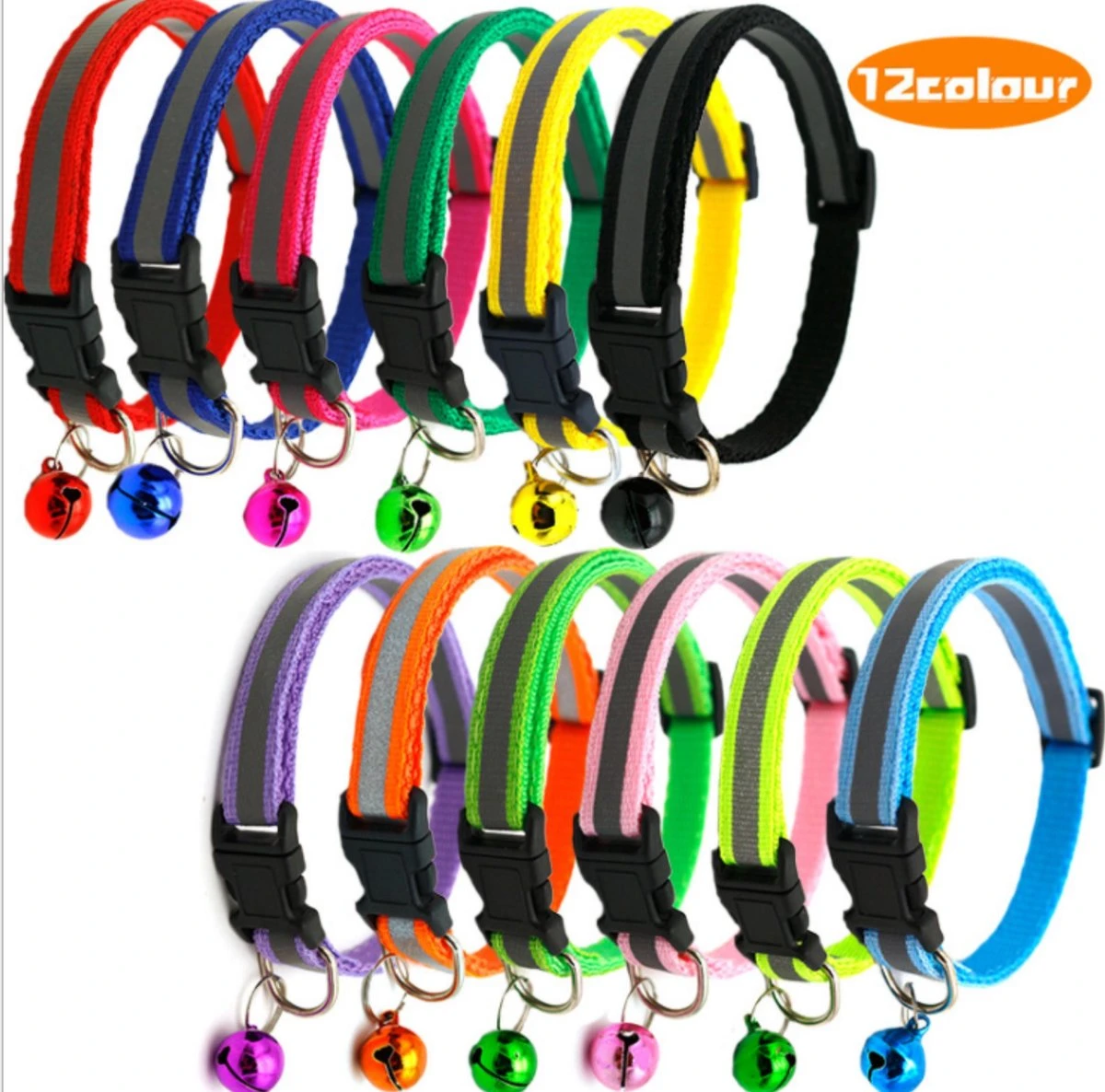 Merkloos Kattenhalsband Met Belletje - Reflecterend - Verstelbaar - 19 / 32 Cm - Halsband Kat - Kattenbandje - Cat - Kitten - Katten Halsband - Zwart 3 Merkloos Kattenhalsband Met Belletje - Reflecterend - Verstelbaar - 19 / 32 Cm - Halsband Kat - Kattenbandje - Cat - Kitten - Katten Halsband - Zwart - Afbeelding 3