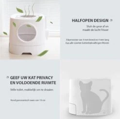 Skipoo Kattenbak Space Series - Kattenmand Met Lade - Inclusief Kattenbak Schep - Grote Kattenbak -Merkloos Winkel 1200x1193 6