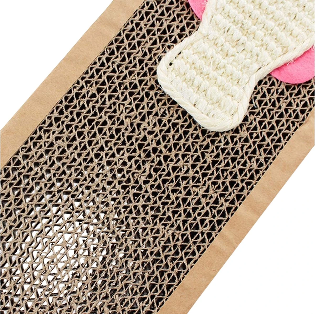 Krabmat Voor Katten - Krabplank- Incl. Kattenkruid - Karton - 38x12,5x1,8 Cm 3 Krabmat Voor Katten - Krabplank- Incl. Kattenkruid - Karton - 38x12,5x1,8 Cm - Afbeelding 3