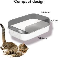 Merkloos Kattenbak - Zwart - Open - Incl. Schep - Modern - Hip - Trendy - Design Kattenbak 10 Merkloos Kattenbak - Zwart - Open - Incl. Schep - Modern - Hip - Trendy - Design Kattenbak -Merkloos Winkel 1200x1196 4
