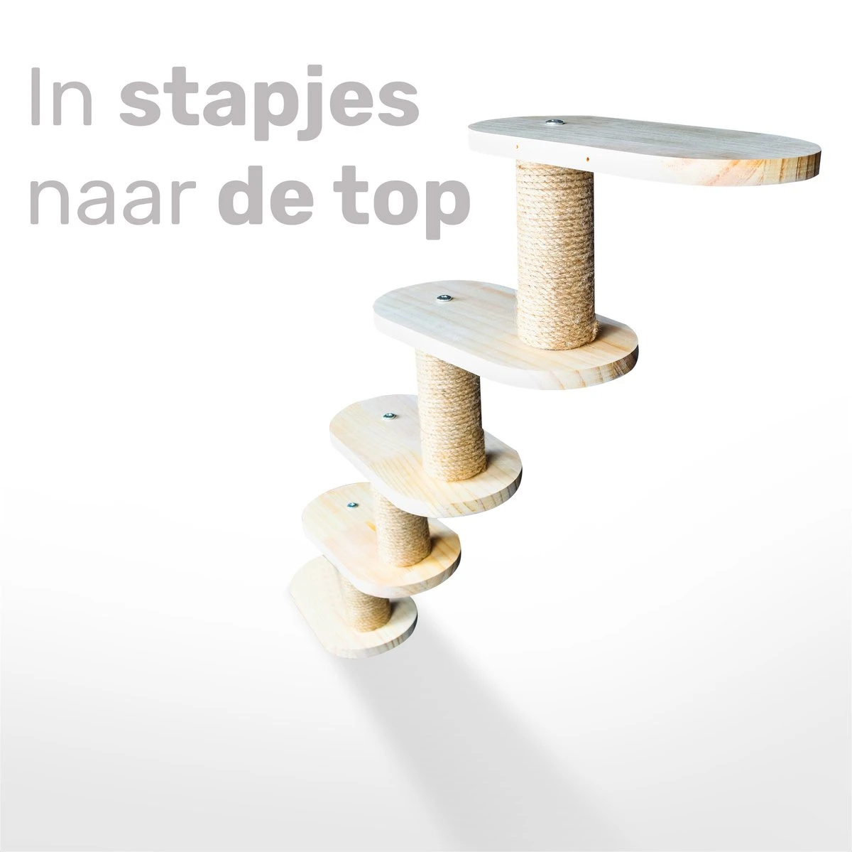 Katten Klimmuur - 4 Delig - Krabpaal - 5 Plateaus - Katten Klim Wand - Muur - Klimmuur Kat - Voor Grote Katten - Klimwand - Complete Set 5 Katten Klimmuur - 4 Delig - Krabpaal - 5 Plateaus - Katten Klim Wand - Muur - Klimmuur Kat - Voor Grote Katten - Klimwand - Complete Set - Afbeelding 5