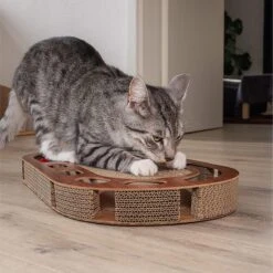 Pfotenolymp® Kattenspeelplaats 57 X 30 X 5 Cm - Interactief Kattenspeelgoed/krabplank Van Golfkarton - Krabplank - Voedselspeeltje Met Speelbal & Kattenkruid/krabplank Voor Katten 9 Pfotenolymp® Kattenspeelplaats 57 X 30 X 5 Cm - Interactief Kattenspeelgoed/krabplank Van Golfkarton - Krabplank - Voedselspeeltje Met Speelbal & Kattenkruid/krabplank Voor Katten -Merkloos Winkel 1200x1199 34