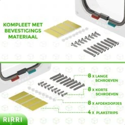 Rirri Kattenluik Met Tunnel - 4 Vergrendelingsstanden - Weerbestendig - Binnen En Buiten - Grote Kat - Maat L - Wit - 25,5 X 23.5 Cm -Merkloos Winkel 1200x1200 1021
