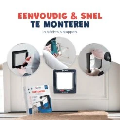 JC Pets Premium Kattenluik - Inclusief Tunnel - 4 Vergrendelingsstanden - Zwart - 20 X 19 X 5.5 Cm - Waterdicht -Merkloos Winkel 1200x1200 1049