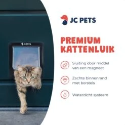 JC Pets Premium Kattenluik - Inclusief Tunnel - 4 Vergrendelingsstanden - Zwart - 20 X 19 X 5.5 Cm - Waterdicht -Merkloos Winkel 1200x1200 1053