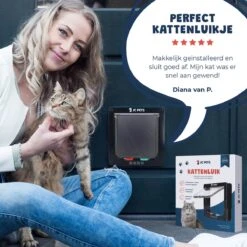 JC Pets Premium Kattenluik - Inclusief Tunnel - 4 Vergrendelingsstanden - Zwart - 20 X 19 X 5.5 Cm - Waterdicht -Merkloos Winkel 1200x1200 1056