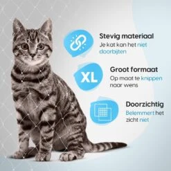 Kattennet Voor Balkon 4x10 Meter - Katten Gaas - Kattennet Balkon - Katten Net - Transparant -Merkloos Winkel 1200x1200 1059