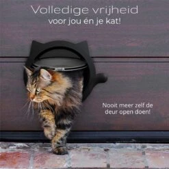 Cellavi XL Kattenluik Zwart Met Tunnel - Hondenluik - 4 Vergrendelingsstanden - 30,5 X 27,5 X 7,5 Cm -Merkloos Winkel 1200x1200 1068