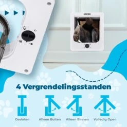 Skipoo Kattenluik Met Tunnel - Weerbestendig - Grote Kat - 4 Vergrendelingsstanden - Wit 12 Skipoo Kattenluik Met Tunnel - Weerbestendig - Grote Kat - 4 Vergrendelingsstanden - Wit -Merkloos Winkel 1200x1200 1077