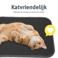 Kattenbakmat - 40 X 50 Cm - Grijs - Uitloopmat Kat - Kattenbakvulling - Opvang Ruimte - Grit Opvanger - Waterdicht - Eco-friendly -Merkloos Winkel 1200x1200 1091
