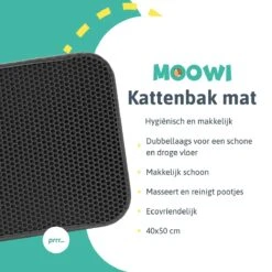Kattenbakmat - 40 X 50 Cm - Grijs - Uitloopmat Kat - Kattenbakvulling - Opvang Ruimte - Grit Opvanger - Waterdicht - Eco-friendly -Merkloos Winkel 1200x1200 1093