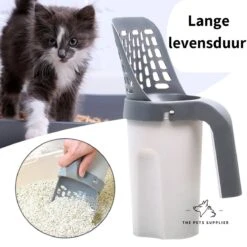 The Pets Supplier - Kattenbak Schep - Kattenbakschep Met Opvangbak - Kattenbak Grind - Kattenzakjes -Merkloos Winkel 1200x1200 1110